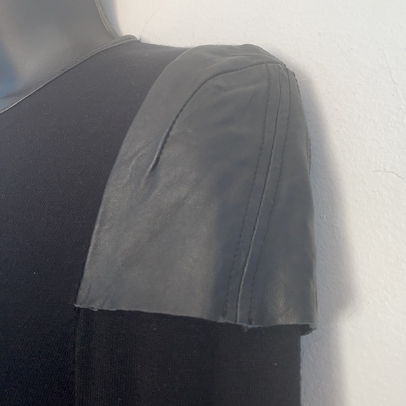 Rudsak leather shoulder woman black dress Xsmall - Picture 5 of 10